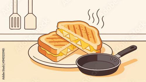 illustration of a breakfast