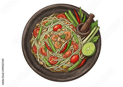 Traditional and Street Food of Thailand Sticker Pack