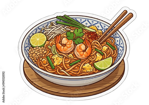 Traditional and Street Food of Thailand Sticker Pack