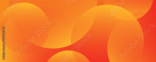 Minimal geometric background. Orange elements with fluid gradient. Dynamic shapes composition. Eps10 vector