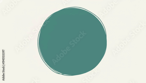 Hand-drawn irregular circle vector illustration. Abstract minimalist shape with a sketchy outline. Organic graphic design element for backgrounds and frames