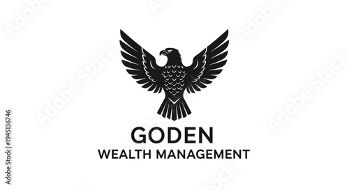 Goden Wealth Management Logo with Eagle Symbol for Financial Services
