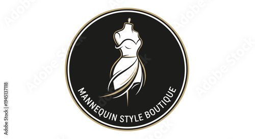 Mannequin head with crown logo.