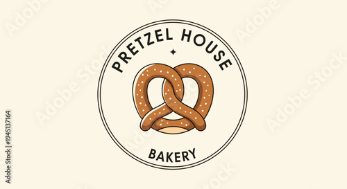 Pretzel logo with twisted bread 1.
