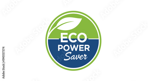 Eco Power Saver Green Logo.