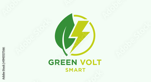 Green Volt Smart Energy Logo Design 2.