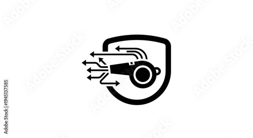Whistleblower Protection Icon: Secure Reporting and Ethical Disclosure System