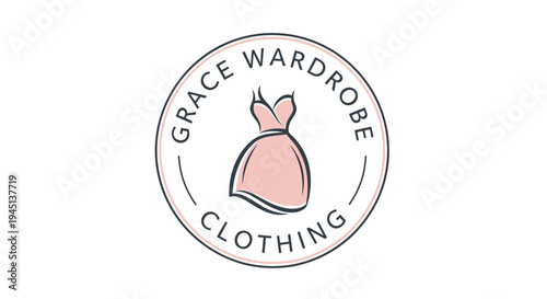 Pink dress with bunny ears logo.