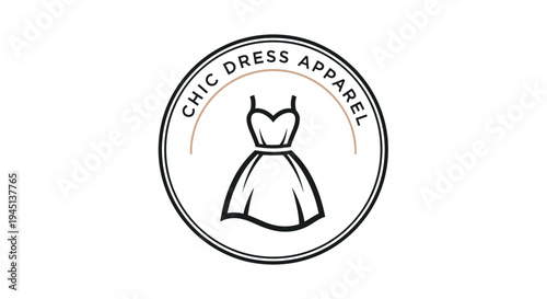 Dress Apparel Fashion Clothing Logo Design.