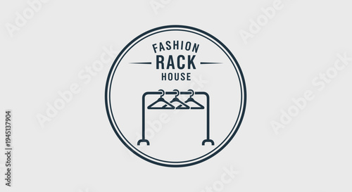 Fashion clothing rack logo design.