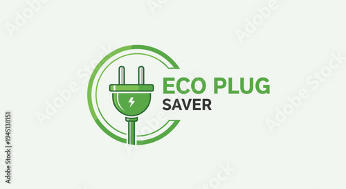 Green eco friendly power plug saver.
