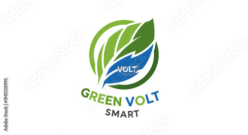 Green Volt Smart Energy Logo Design.