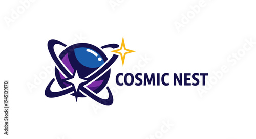 Cosmic Nest Logo Design Concept.