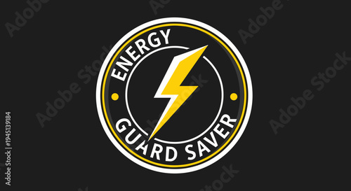 Energy Guard Saver Lightning Bolt Logo.