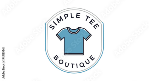 Simple T shirt Boutique Logo Design.
