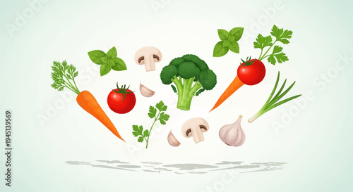 Fresh vegetables for healthy eating.