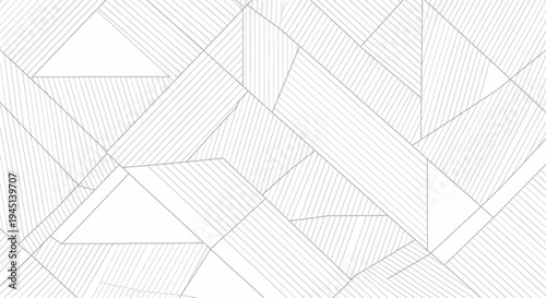 Geometric shapes in white background.