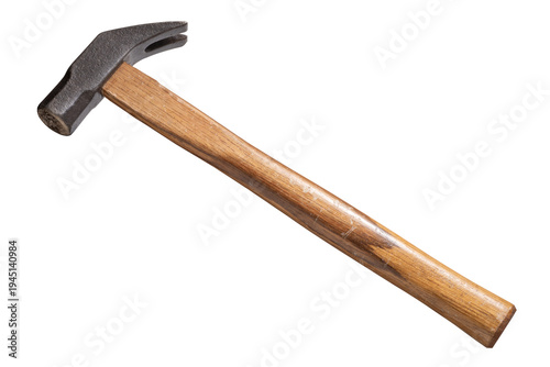 木製の柄のついた金槌。ハンマー