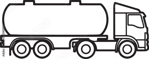 Vector tanker truck illustration