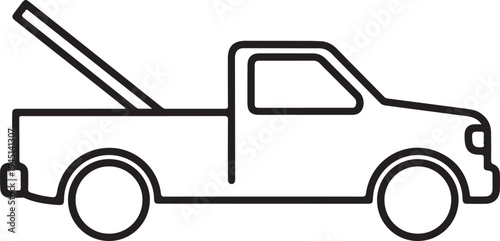 Vector tow truck icon