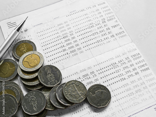 Coin stack money gold casino game pile cash set rich finance success investment growth bank management currency economy financial banking market wealth profit saving salary tax deposit stock market.