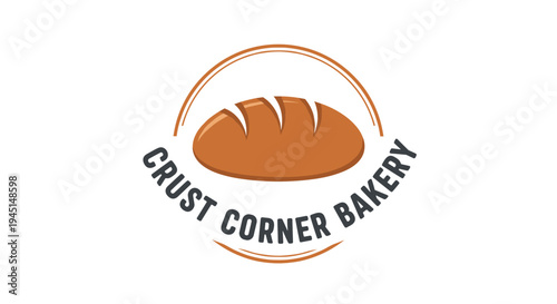 Crust Corner Bakery Bread Logo.