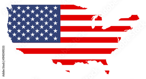 American map flag Svg
