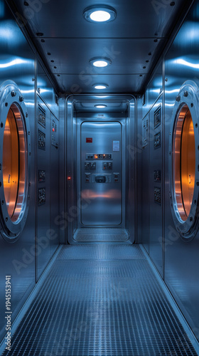 Create a brushed steel depiction of a machinery