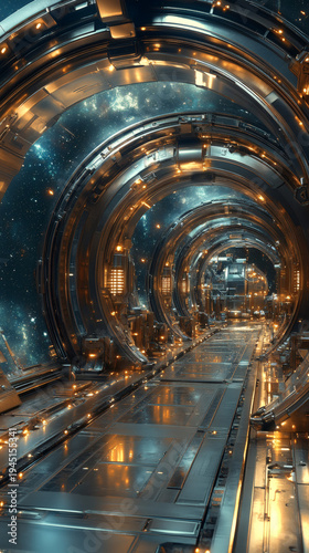 Create a brushed steel depiction of a machinery