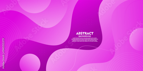 Bright purple geometric business banner design. Creative banner design with waves and lines on a bright background for a template. Vector Eps10