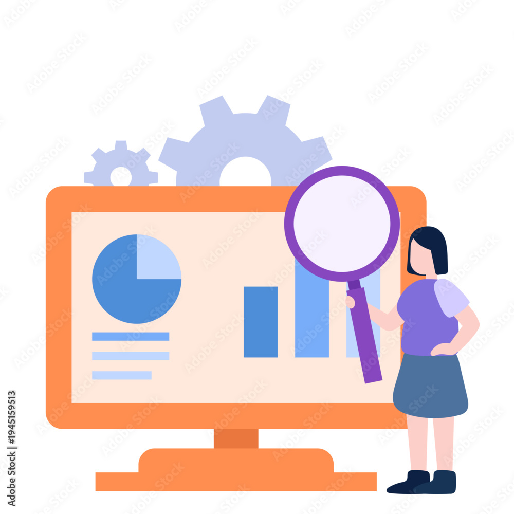 Obraz premium Productivity Workflow Illustration