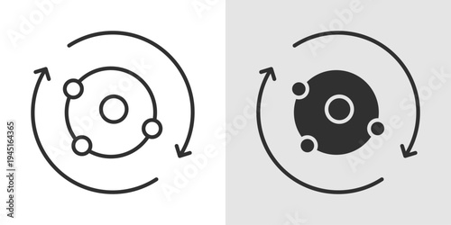Metabolism Icon representing energy production, bodily chemical processes, metabolic health, nutrition, and overall physical wellness.
