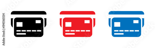 colorful credit cards with different colors