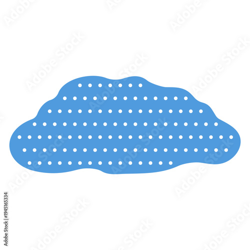 도트 패턴 구름 모양 일러스트