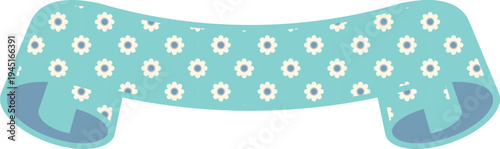 Ribbon Frame -4- Daisy - mint green