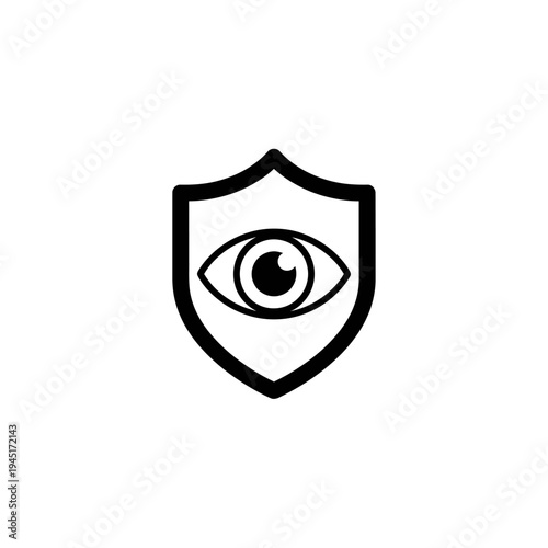 Shield with eye protection symbol.