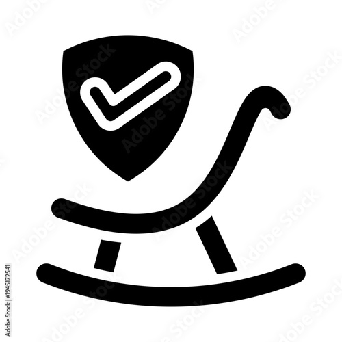 Retirement Insurance Vector Glyph Icon Design