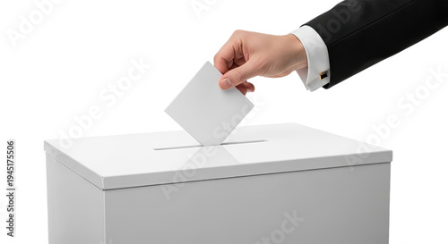 voting in ballot box
