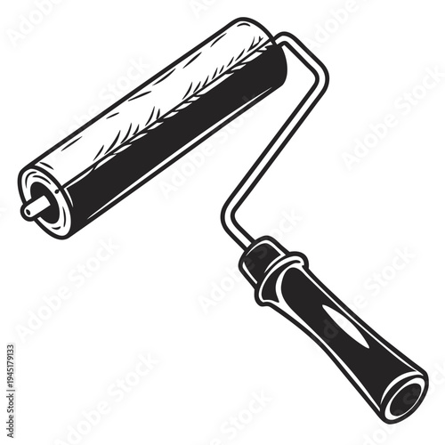 Vector paint roller icon