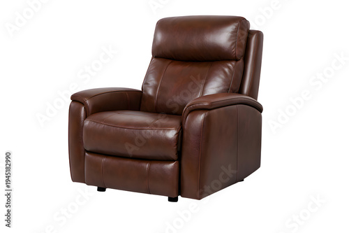 Wallpaper Mural Premium Leather Recliner Chair Rich Brown Leather Texture Sleek Contemporary Design Studio Isolated Torontodigital.ca