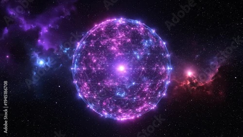 Vibrant Cosmic Supernova Sphere