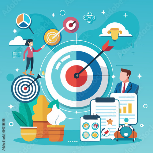 business man with social media icons