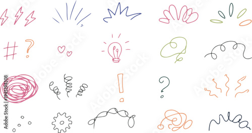 set of floral elements for your design