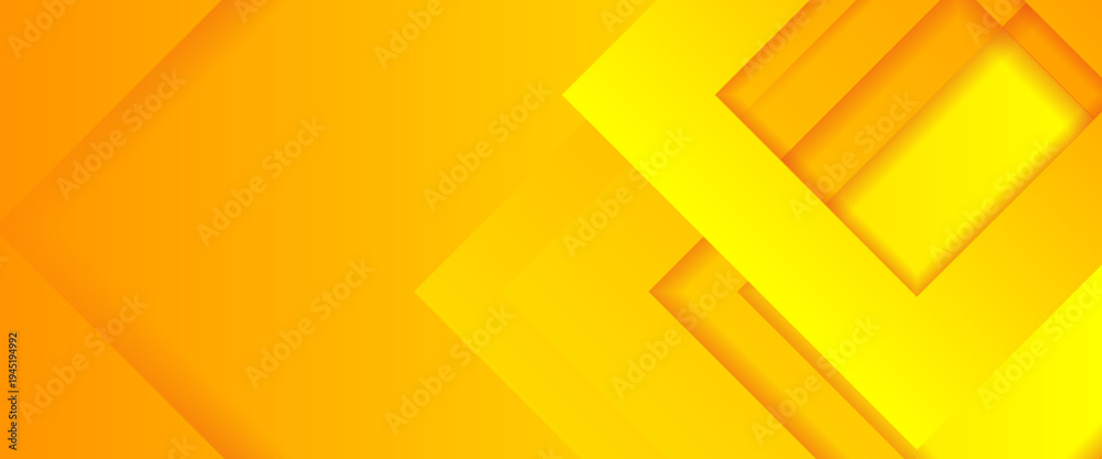 Fotografie A vibrant orange and yellow abstract vector background featuring dynamic overlapping diamond shapes