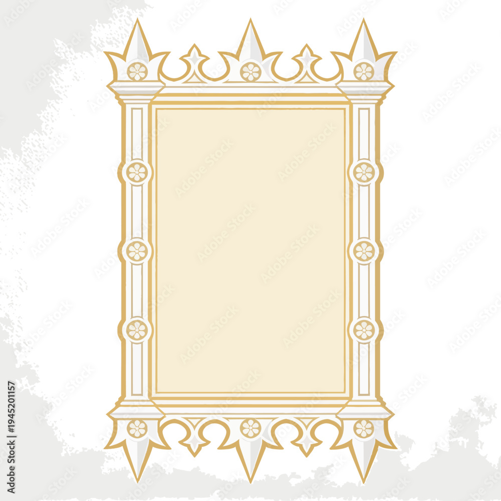 Obraz premium Ornate frame design with decorative elements