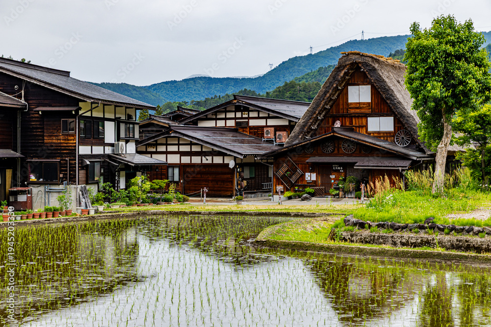 Fototapeta premium 岐阜県 白川郷の風景