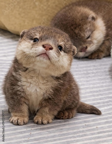 close up of a ferret