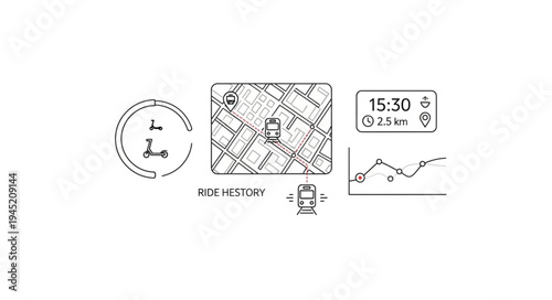 Car Dashboard Displaying Navigation, Time, and Performance Data.