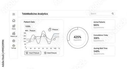Dashboard Analytics Interface Displaying Key Performance Indicators and Data Trends.