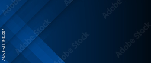 Modern abstract gradient dark navy blue banner background